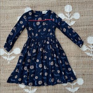 Hello Simone Floral Navy Blue Dress